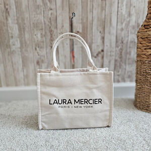 Laura Mercier Beige Small Tote Bag